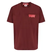 junya watanabe man x levi's t-shirt à logo imprimé - rouge