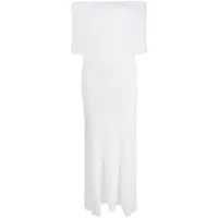 philosophy di lorenzo serafini robe longue à épaules dénudées - blanc