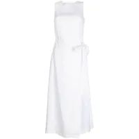 bondi born robe en lin à design sans manches - blanc