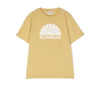 bonpoint t-shirt thibald à imprimé graphique - jaune