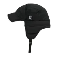 white mountaineering chapeau à patch logo latéral - noir