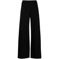the row pantalon ample à taille haute - noir