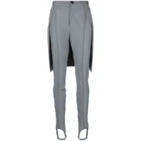 undercover pantalon à détails sous-pieds - gris