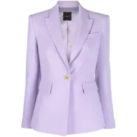 pinko blazer à simple boutonnage - violet