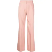 pinko pantalon de tailleur à coupe évasée - rose