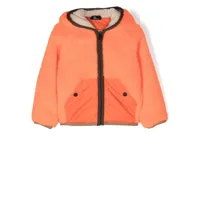 moncler enfant veste zippée à capuche - orange
