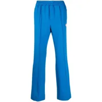 casablanca pantalon de jogging à logo brodé - bleu