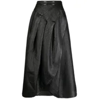 shiatzy chen jupe portefeuille genisis à design asymétrique - noir