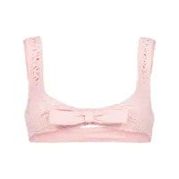 giambattista valli bikini à détail de nœud - rose