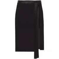proenza schouler jupe portefeuille à design superposé - noir
