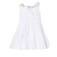 monnalisa robe à volants - blanc