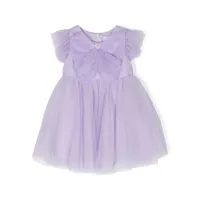 monnalisa robe à volants - violet
