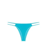 moschino bas de bikini à fini métallisé - bleu
