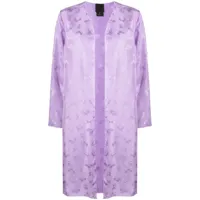 anna sui veste en jacquard à fleurs - violet