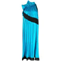 3.1 phillip lim robe plissée à design sans manches - bleu