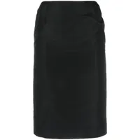 christian dior pre-owned jupe crayon à taille haute (années 2000) - noir