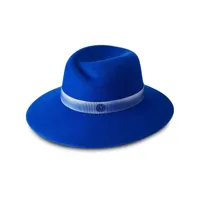 maison michel chapeau virginie à bord large - bleu