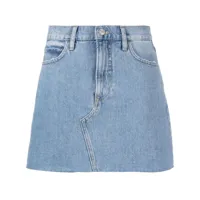 frame minijupe en jean à coupe évasée - bleu