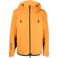 moncler grenoble veste zippée à capuche - orange