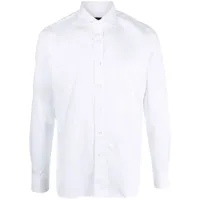 tagliatore chemise en coton à col italien - blanc