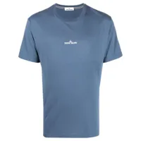 stone island t-shirt à logo imprimé - bleu