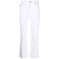 love moschino jean à logo imprimé - blanc