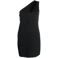 p.a.r.o.s.h. robe courte à une épaule - noir