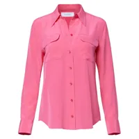 equipment chemise en soie à poches poitrine - rose