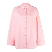 by malene birger chemise à boutonnière - rose