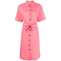 peserico robe-chemise à manches courtes - rose