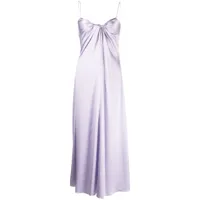 rosetta getty robe-nuisette à détail torsadé - violet