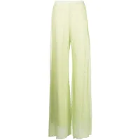 rosetta getty pantalon ample à ornements en sequins - vert