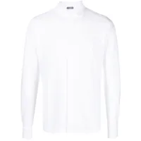 zanone chemise à boutonnière - blanc