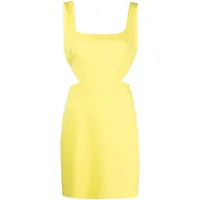 p.a.r.o.s.h. robe courte à découpes - jaune