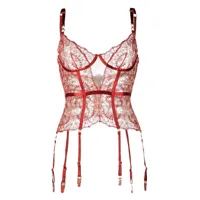 bordelle soutien-gorge-corset cymatic basque - rouge