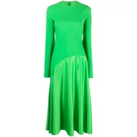solace london robe mi-longue gaia à coupe évasée - vert