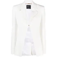 blumarine blazer à design ouvert - blanc