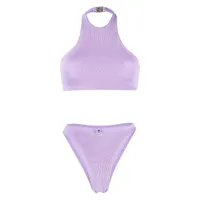 reina olga bikini longboarder à effet froissé - violet