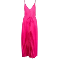 p.a.r.o.s.h. robe longue palmer à design plissé - rose