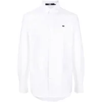karl lagerfeld chemise à logo brodé - blanc
