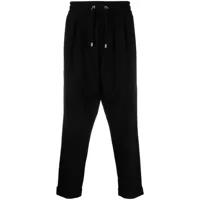 balmain pantalon sarouel à coupe courte - noir