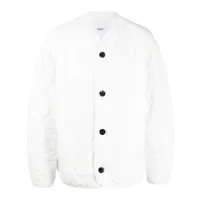 oamc veste matelassée à boutonnière - blanc
