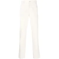 etro pantalon chino en coton à coupe droite - blanc