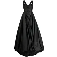 zuhair murad robe longue à découpes - noir