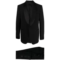 tom ford costume à veste à simple boutonnage - noir