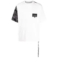 mastermind world t-shirt à patch logo poitrine - blanc