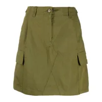 kenzo minijupe en coton à poches cargo - vert