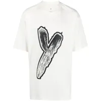 y-3 t-shirt à logo y-3 - blanc