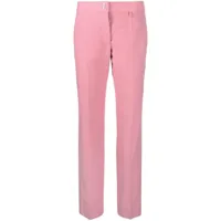 givenchy pantalon droit à détail gravé - rose