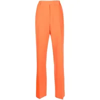 hebe studio pantalon de tailleur à coupe droite - orange